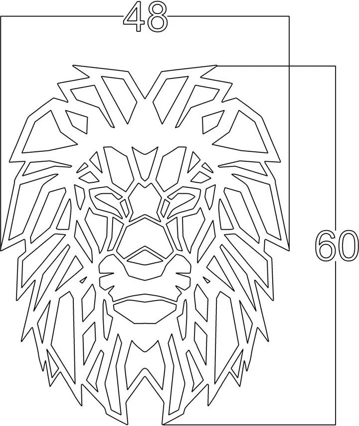 Декорация на стена Lion