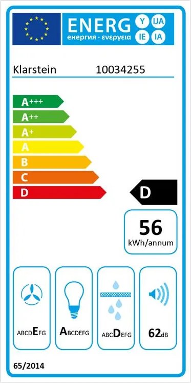 Klarstein Simplica, абсорбатор, вграден, 52 см, изсмукване на въздух: 400 м³ / ч, LED, неръждаема стомана