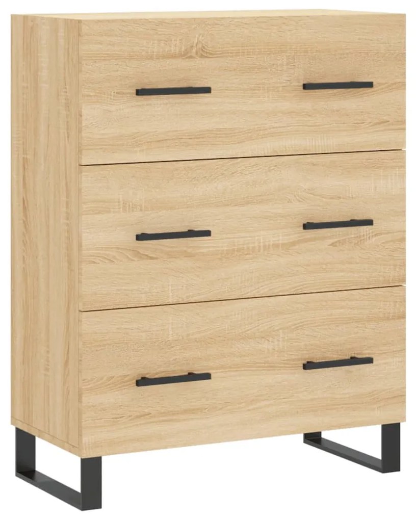 827879 vidaXL Сайдборд, дъб сонома, 69,5x34x90 см, инженерно дърво