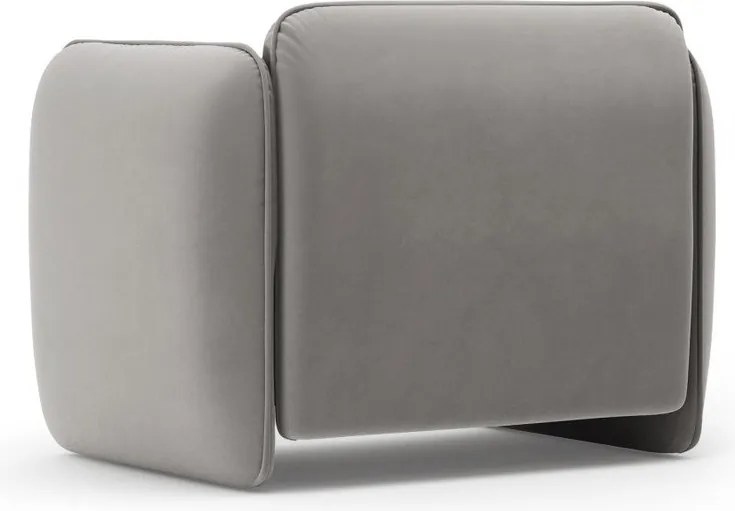 Тъмносиво кадифено кресло Georgia – Micadoni