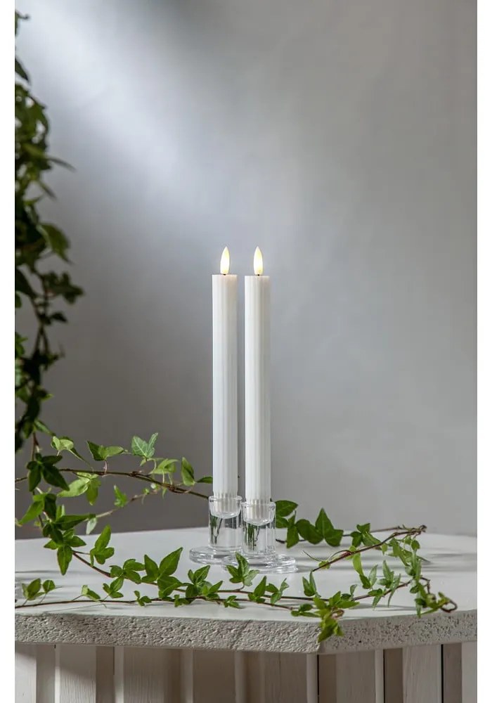 LED свещи в комплект от 2 броя (височина 25 см) Flamme Stripe - Star Trading