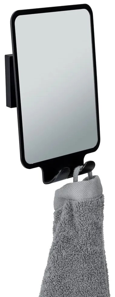 Козметично огледало със закачалка 14x19.5 cm Quadro Black – Wenko