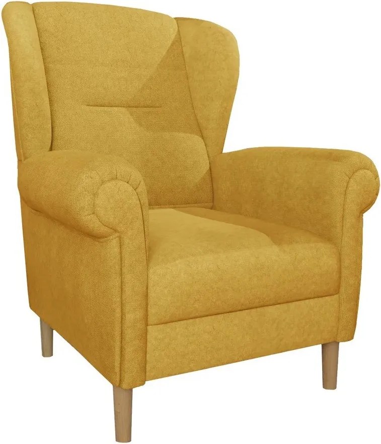 Жълто кресло крило Swan – Ropez