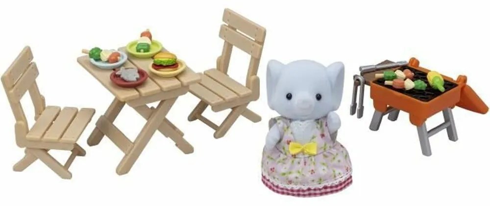 Аксесоари за Къща на Кукли Sylvanian Families The Elephant Girl and Her Picnic Set