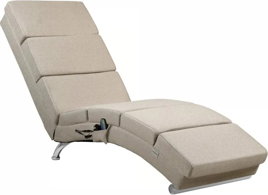 Релаксиращ масажен шезлонг Лондон с отопление umelá koža biela