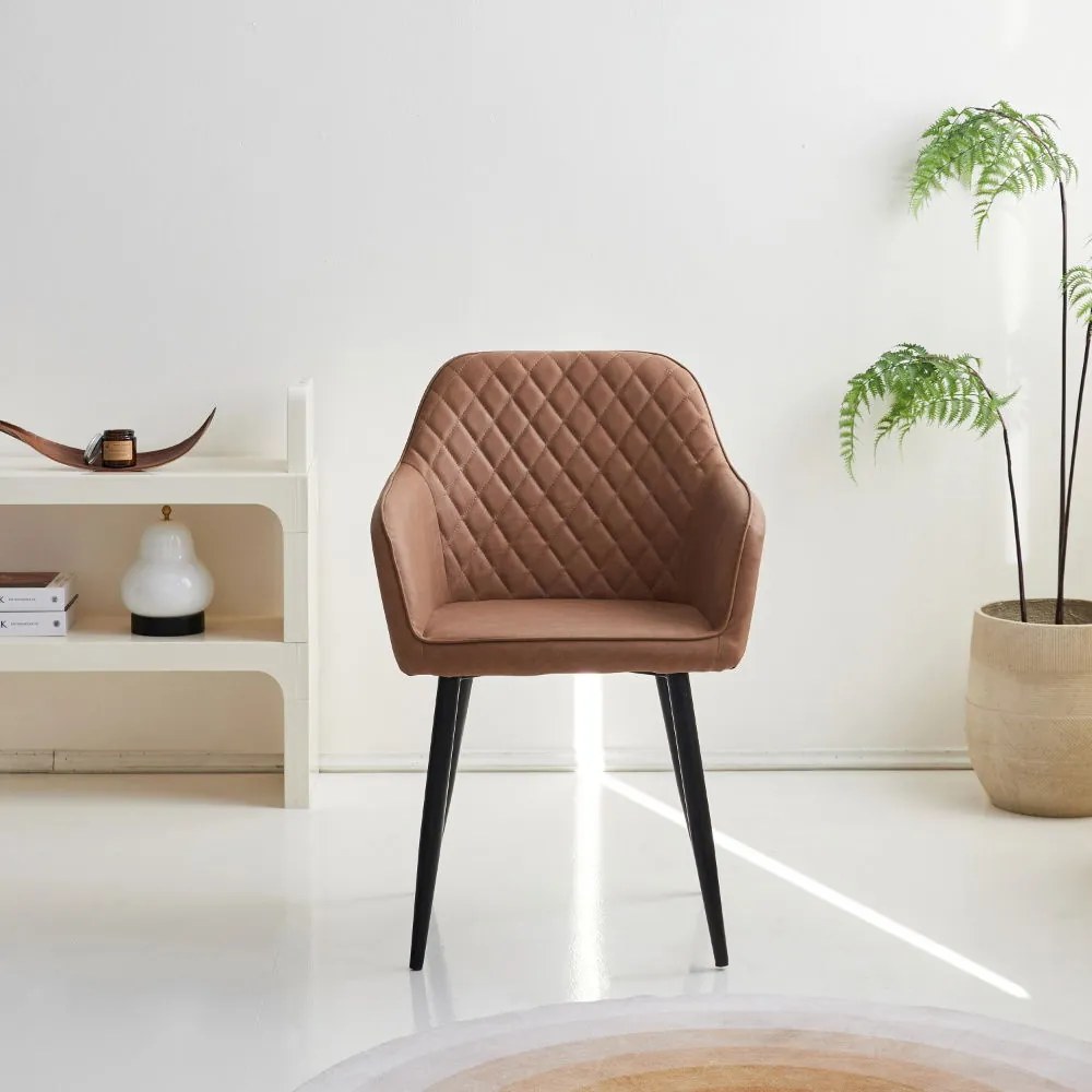 Кухненски стол Laurie-Кафяво (2) парчета