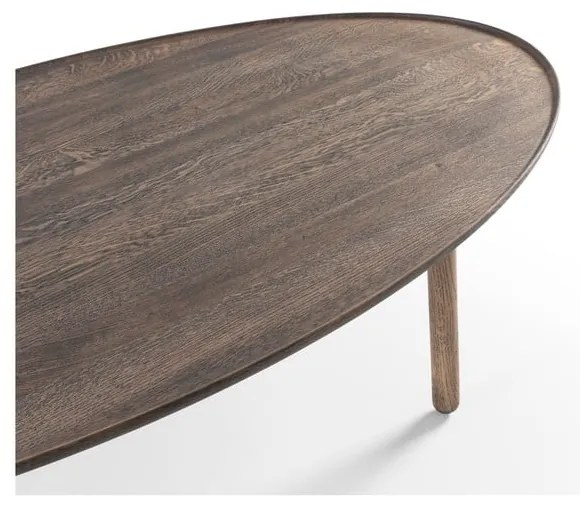 Кафява масичка за кафе от масивен дъб 80x150 cm Mu – Gazzda