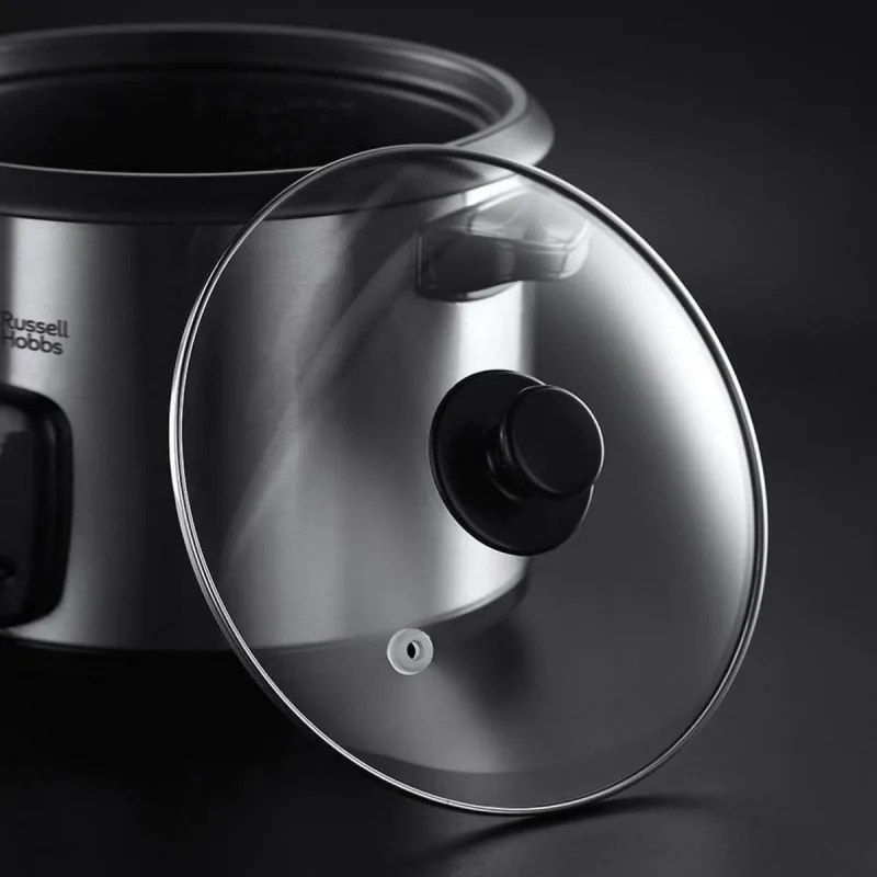 Втора ръка: Уред за варене на ориз Russell Hobbs Cook@Home 19750-56, 700W, 1.8 l, Поддържане на топлината, Инокс