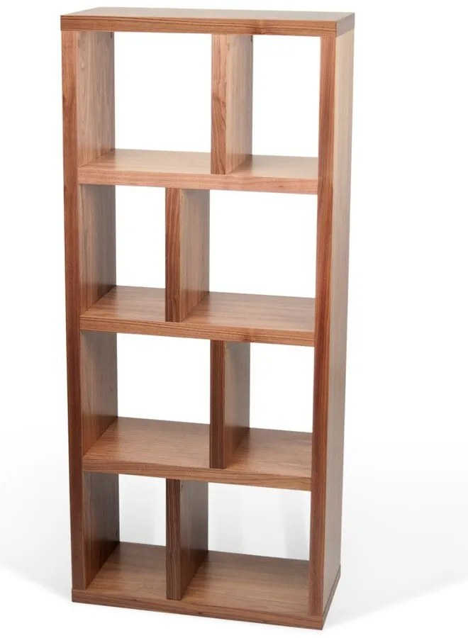 Кафява библиотека от декор от орех 70x159 cm Berlin – TemaHome