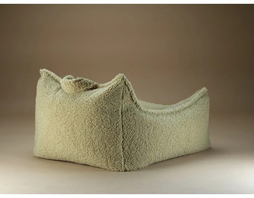 Зелен детски пуф от букле Chair – Wigiwama