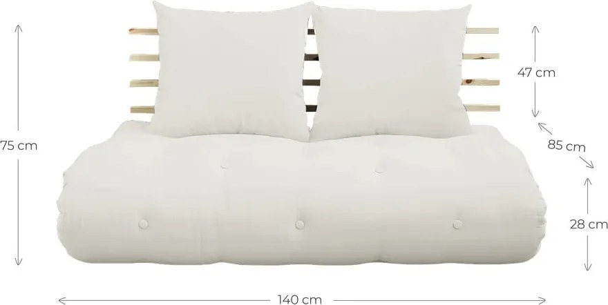 Променлив диван Natural Clear/Mocca Shin Sano - Karup Design