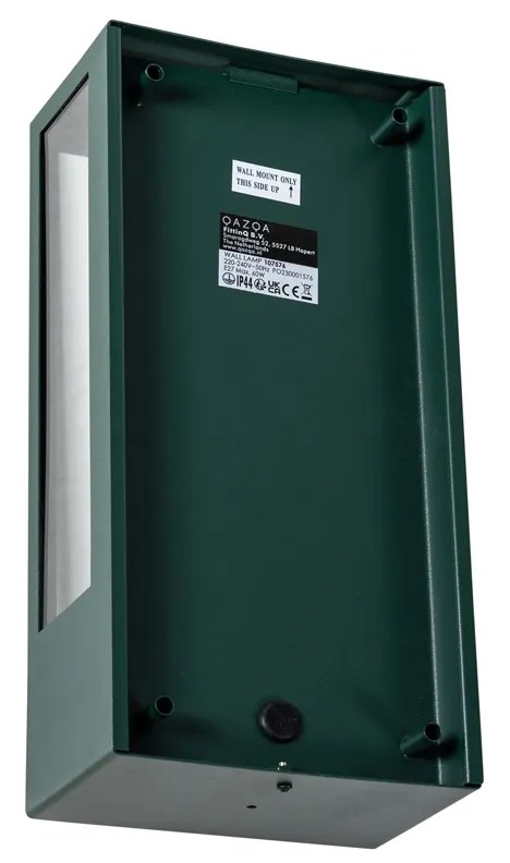 Външна стенна лампа тъмно зелена с датчик за движение IP44 - Rotterdam