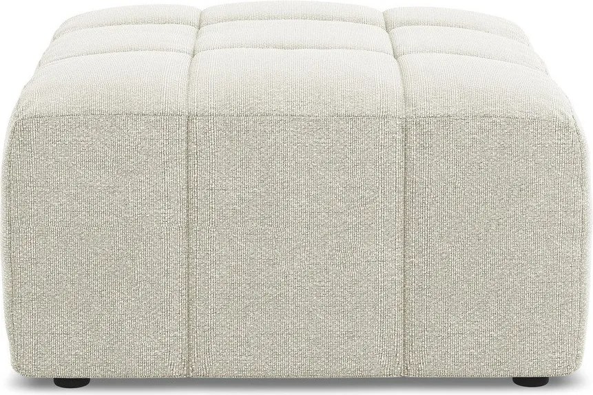 Бежова табуретка от прежда с примки от букле Aloha – Makamii