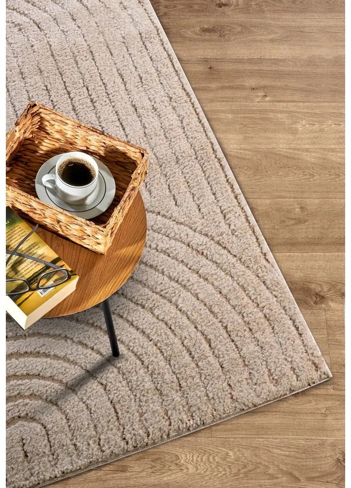 Кафяво-сив килим 120x170 cm Panglao New York Taupe – Elle Decoration