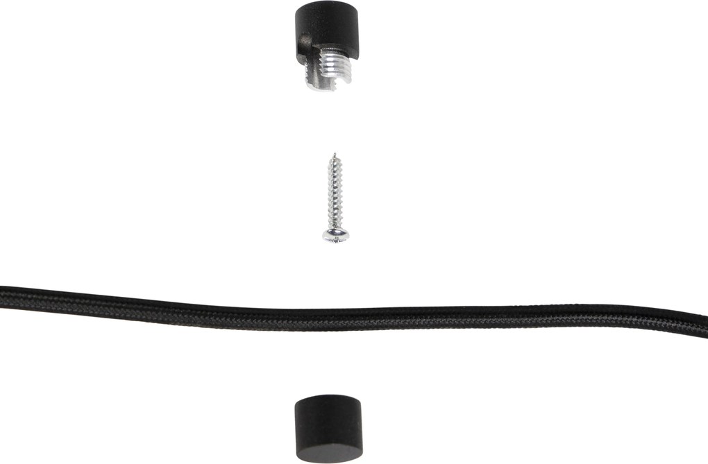 Pendant Lamp Black with Plug and Leaf Shade with Gold Interior 35cm - Cavalux