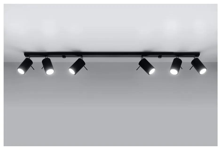 Черно таванно осветително тяло 6L Etna - Nice Lamps