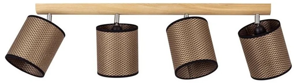 Spot-Light 2047401011553 - Спот BENITA 4xE27/25W/230V, дъб