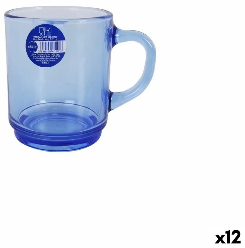 Tass Duralex Versailles Морско син 260 ml (12 броя)