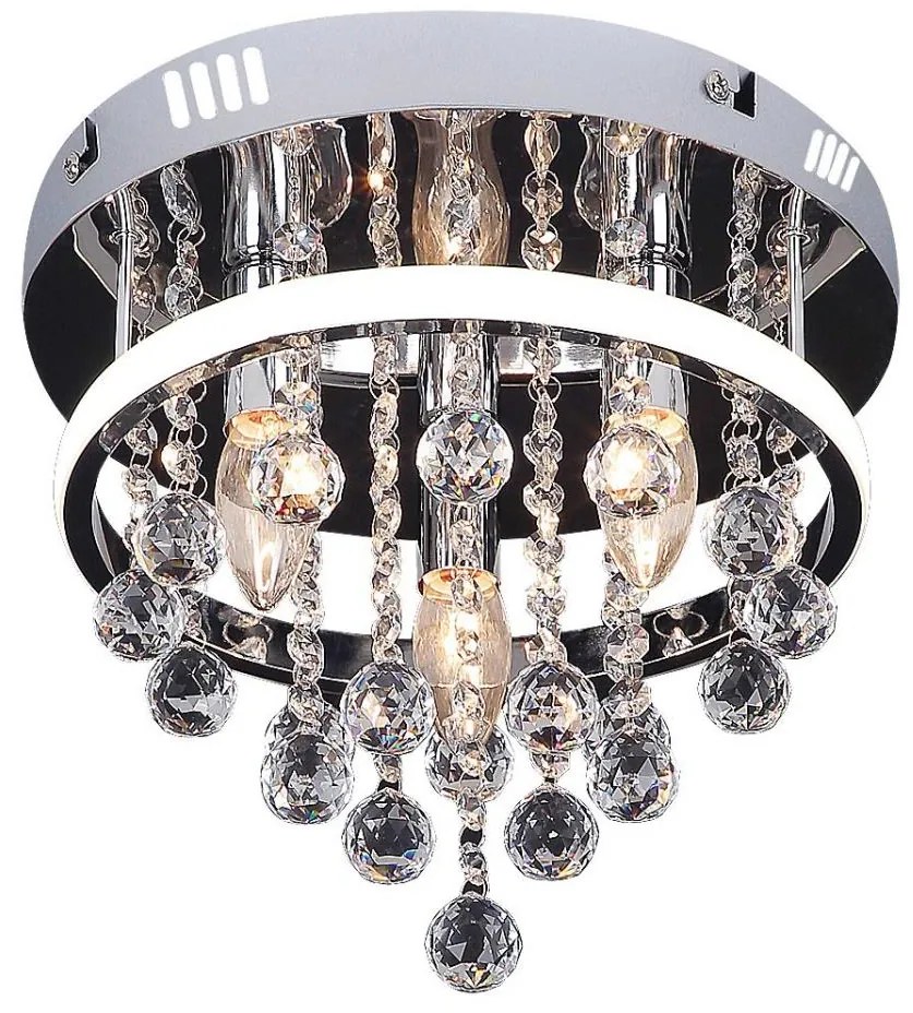 Rabalux 2236 - Кристален плафон PALLAS LED/20W/230V + 3xE14/40W