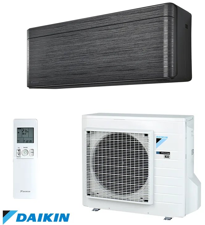 Инверторен климатик Daikin Stylish FTXA20BT + RXA20A, 7000 BTU, 15 м2, A+++, Wi-Fi, R-32, Тъмносив