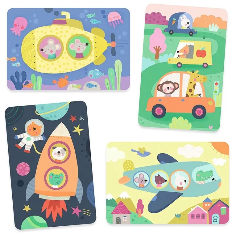 Djeco - Комплект оцвети картина с вода На път DJ09074