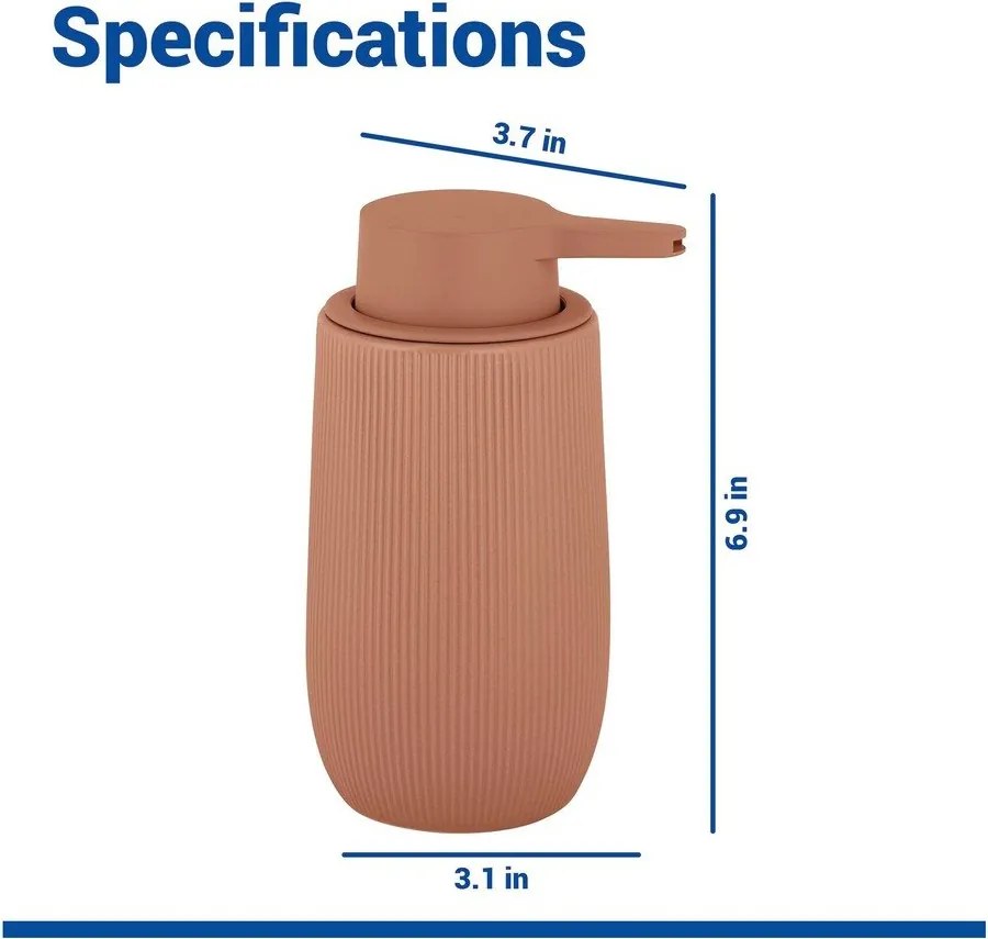 Кафяв пластмасов диспенсер за сапун 400 ml Fablo – Wenko