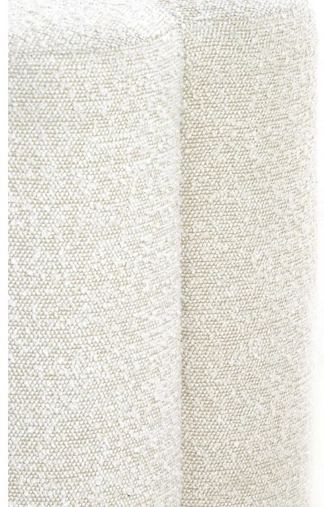 Кремава табуретка от плат букле Nalani – Light & Living