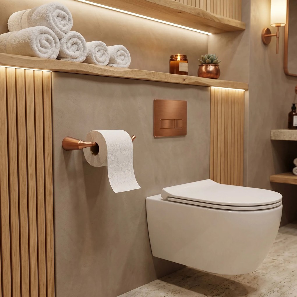 Поставка за тоалетна хартия 16205 VIBE Brush Gold