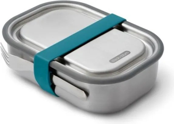 Кутия за храна Black+Blum BAM-SS-L005, 1 л, Правоъгълна, Подходяща за фурна, Без BPA, Неръждаема стомана, Син
