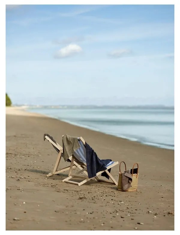 Зелено-сива памучна кърпа 140x70 cm Classic - Zone