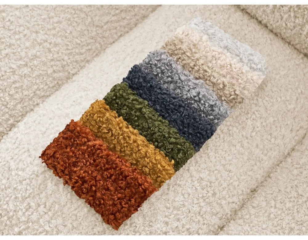 Бежова табуретка от прежда с примки от букле Hippolyte – Bobochic Paris