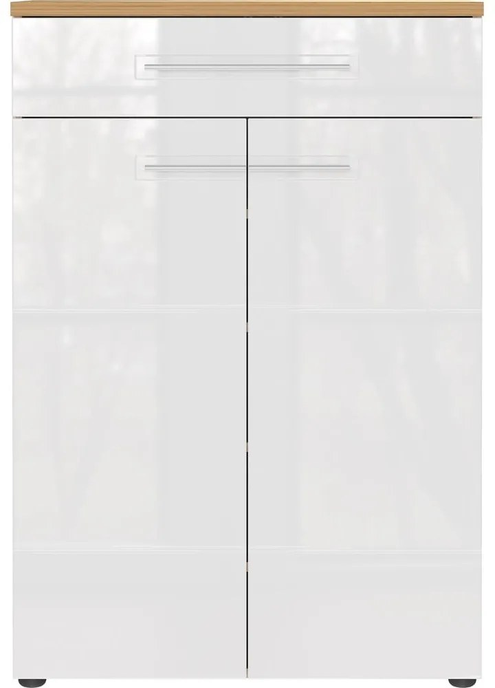 Дъбов шкаф за обувки в бял\естествен цвят Aledo - Germania