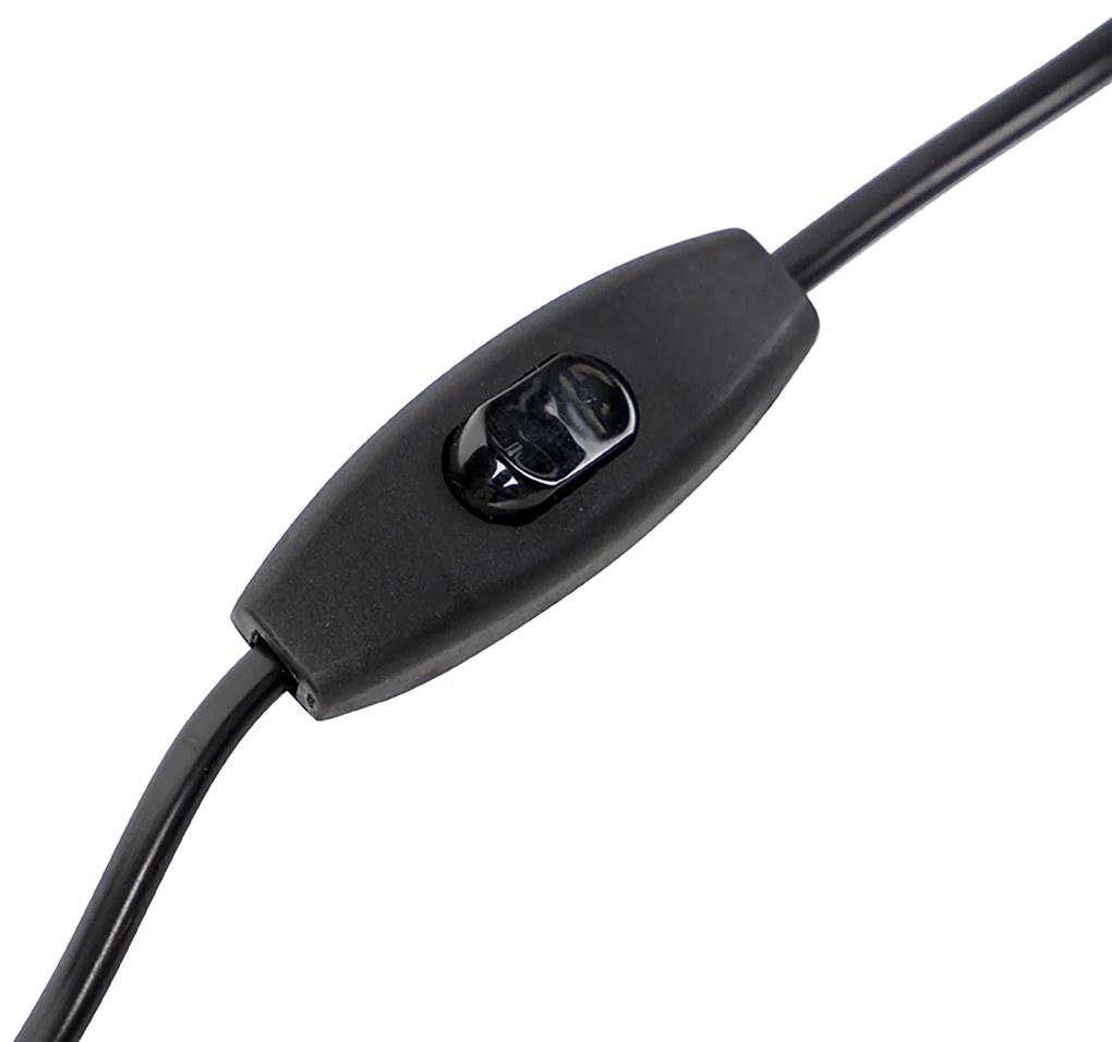 Настолна лампа бронз с кадифена абажур таупо със злато 50 см - Bruut