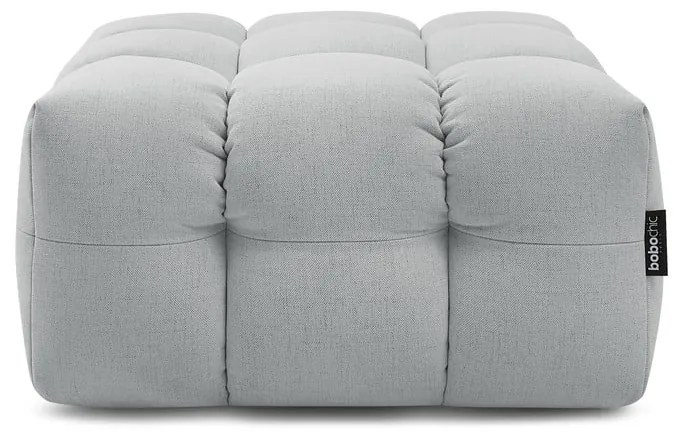 Светлосива табуретка за крака Cloud - Bobochic Paris