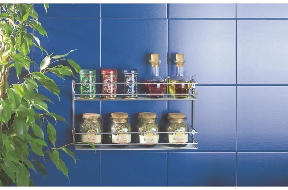 Стенен стоманен органайзер за подправки Pepito – Metaltex