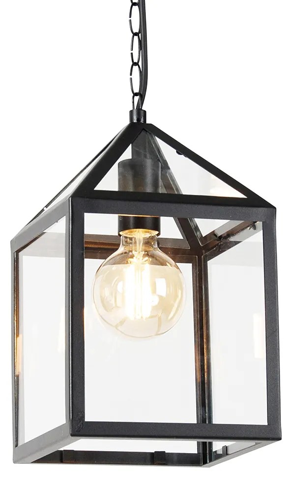 Интелигентна външна висяща лампа черна IP23 с Wi-Fi G95 - Amsterdam