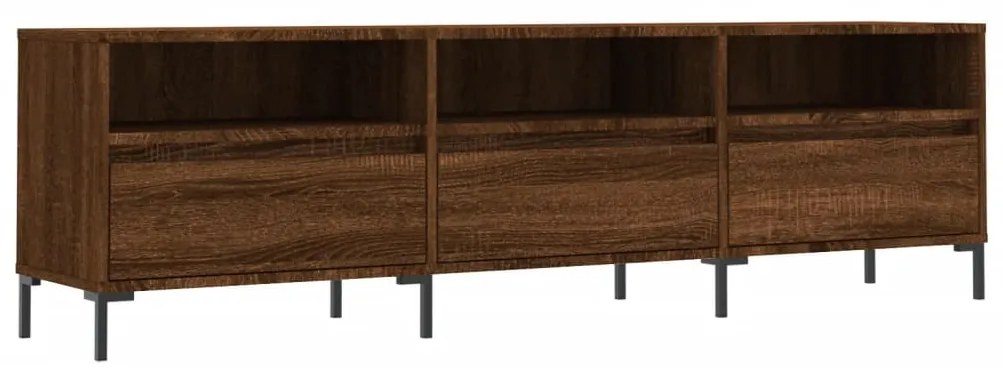 831291 vidaXL ТВ шкаф, кафяв дъб, 150x30x44,5 см, инженерно дърво