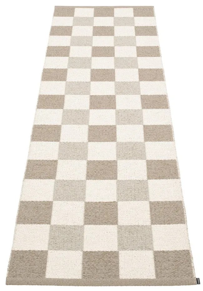 Бежова и кремава пътека за открито и закрито 70x240 cm Pix Dark Linen – Pappelina