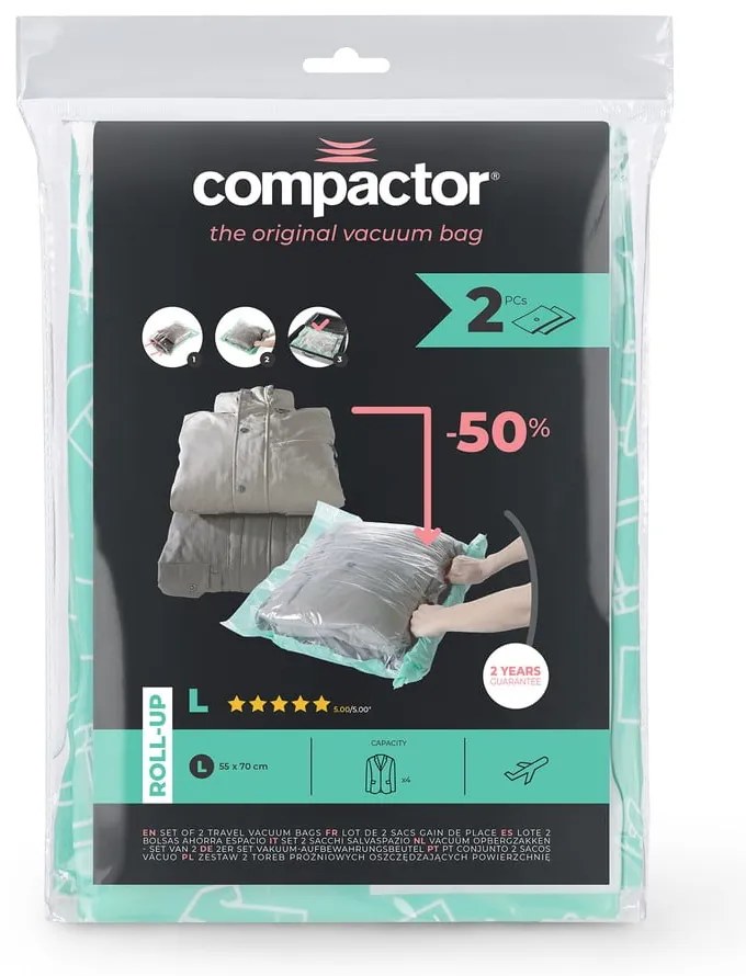 Вакуумни торбички в комплект от 2 броя Roll Up L – Compactor