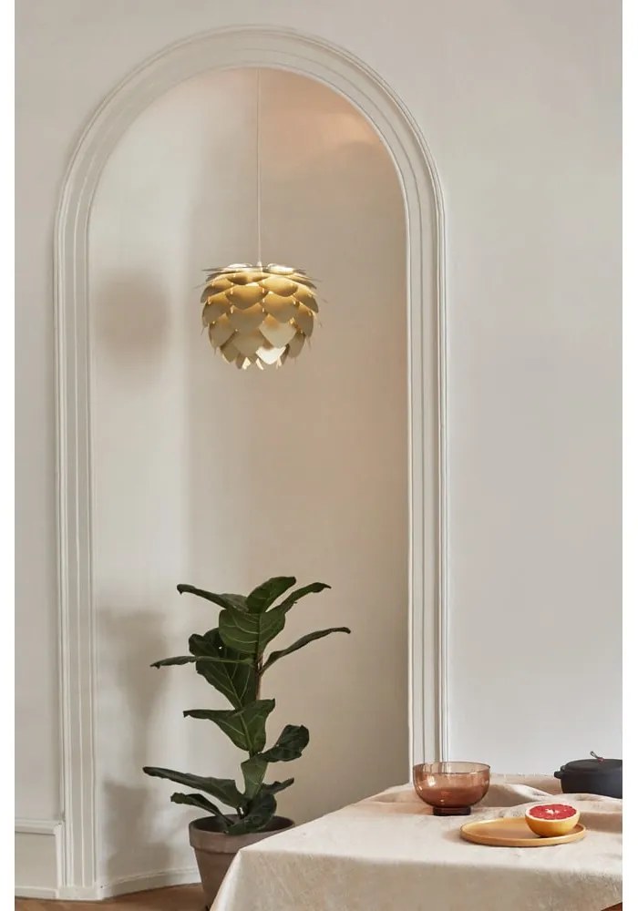 Абажур в златист цвят ø 59 cm Aluvia – UMAGE