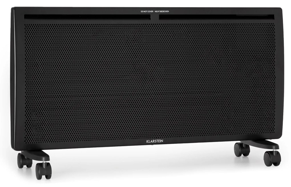 Klarstein Hot Spot Slimcurve Double Wave, 2 в 1 нагревател, 2000 W, седмичен таймер, черен