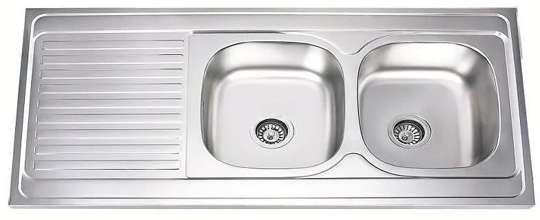 Кухненска мивка ICK 12060 L, алпака, ляв плот, 60x120см