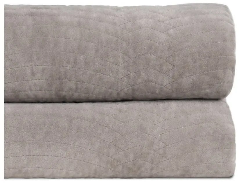 Сиво капитонирано покривало за легло 180x260 cm – Ixia