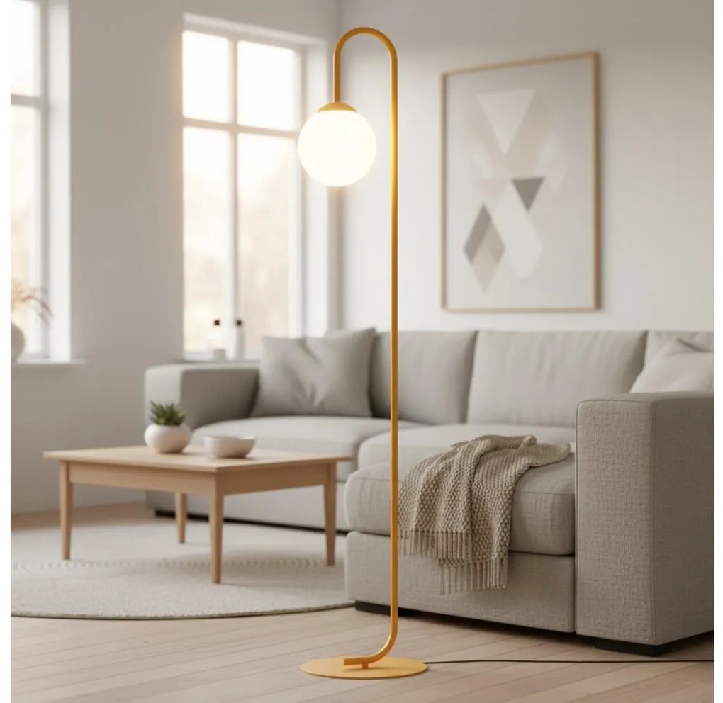 Подова лампа FLOR 1xE14/10W/230V оранжева