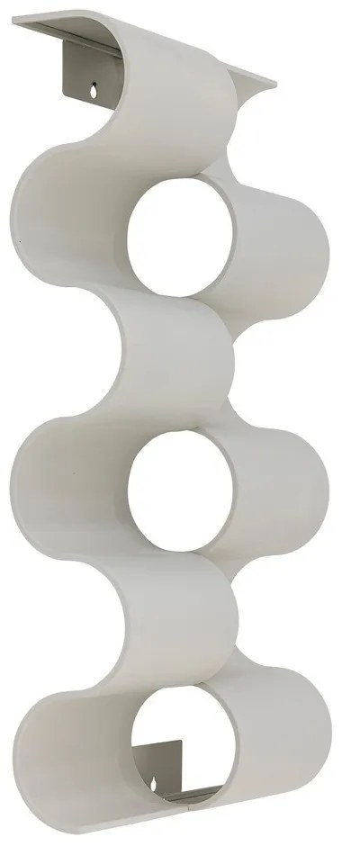 Сив стенен метален стелаж за вино брой бутилки 6 Montes – Bloomingville