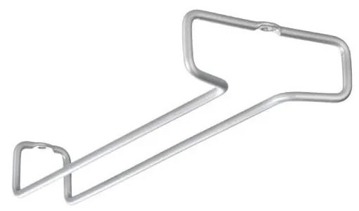 Стенни стоманени държачи за чаши в комплект 2 бр. в сребрист цвят Rail – Metaltex