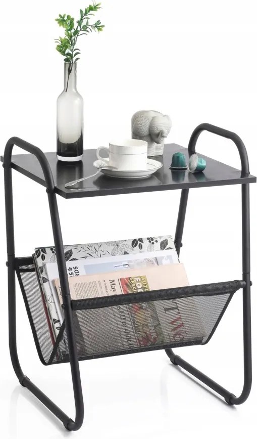 Модерна масичка за кафе с поставка за списания 40 x 40 x 55 cm