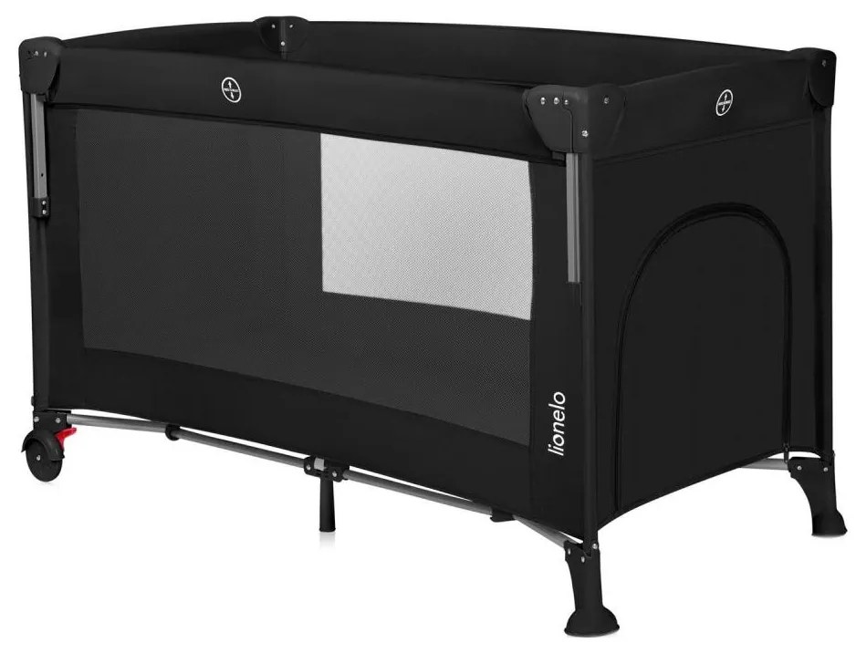 Lionelo - Пътна кошара 3 в 1 ELLEN Black Carbon