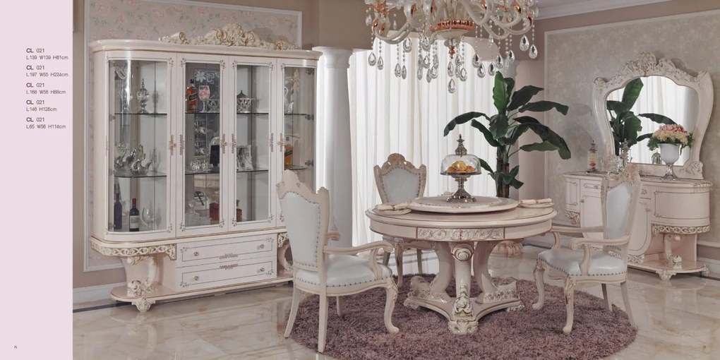 Салонен бюфет  CL 021, серия Chanel, в стил Рококо
