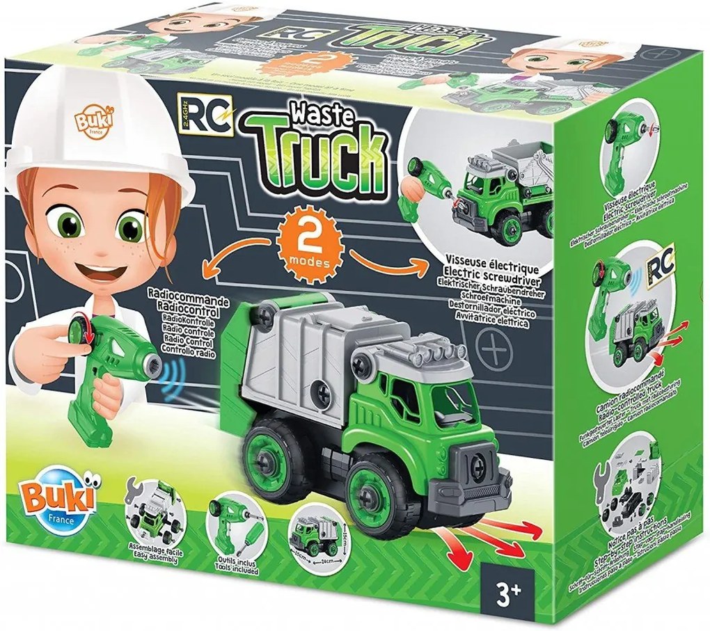 Buki France - Боклукчийски камион с радио управление BK9021